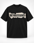 MrMaccaveli Manifesto oversized tee in washed black with gothic print