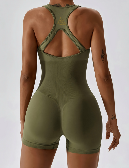 Mrmaccaveli Seamless Racerback Women's Romper