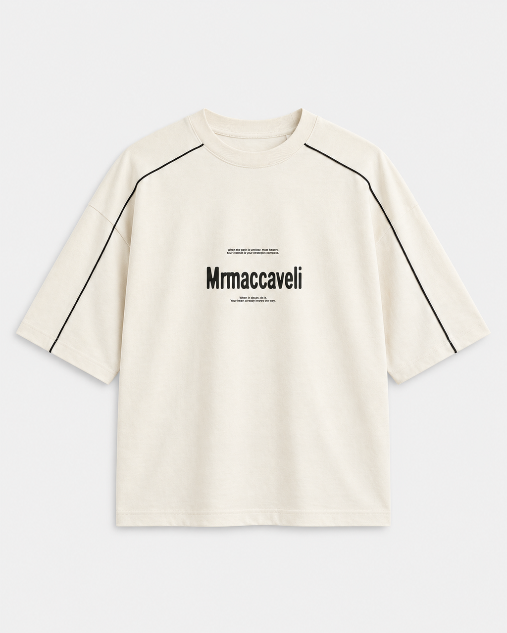 MrMaccaveli Script Piped Oversized Tee