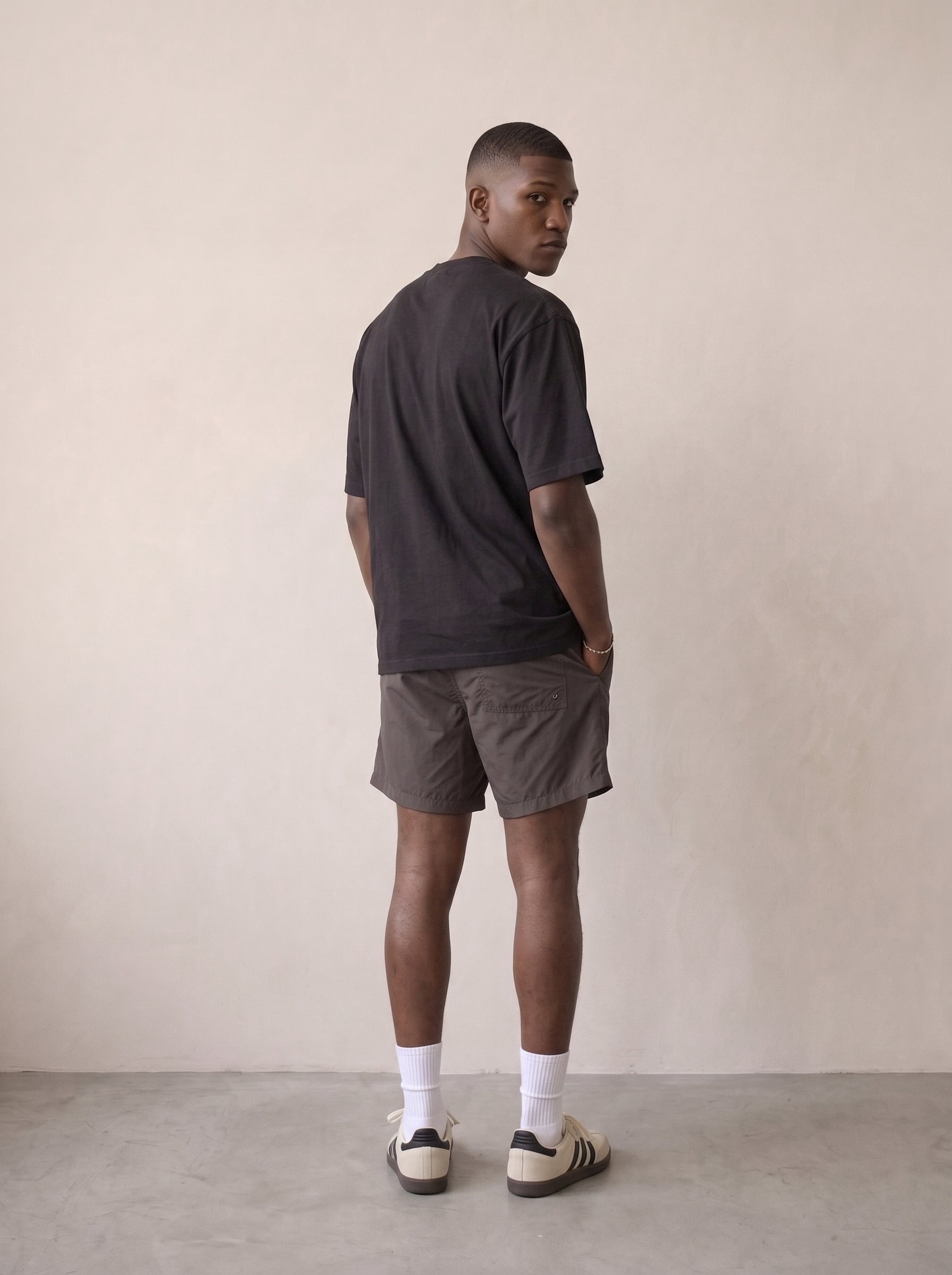 MRMACCAVELI Manifesto oversized tee in washed black with gothic print