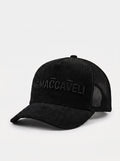 Corduroy Trucker Cap in Black | MRMACCAVELI