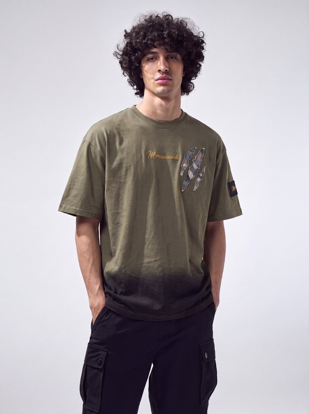 MrMaccaveli Claw Ombré Oversized Tee