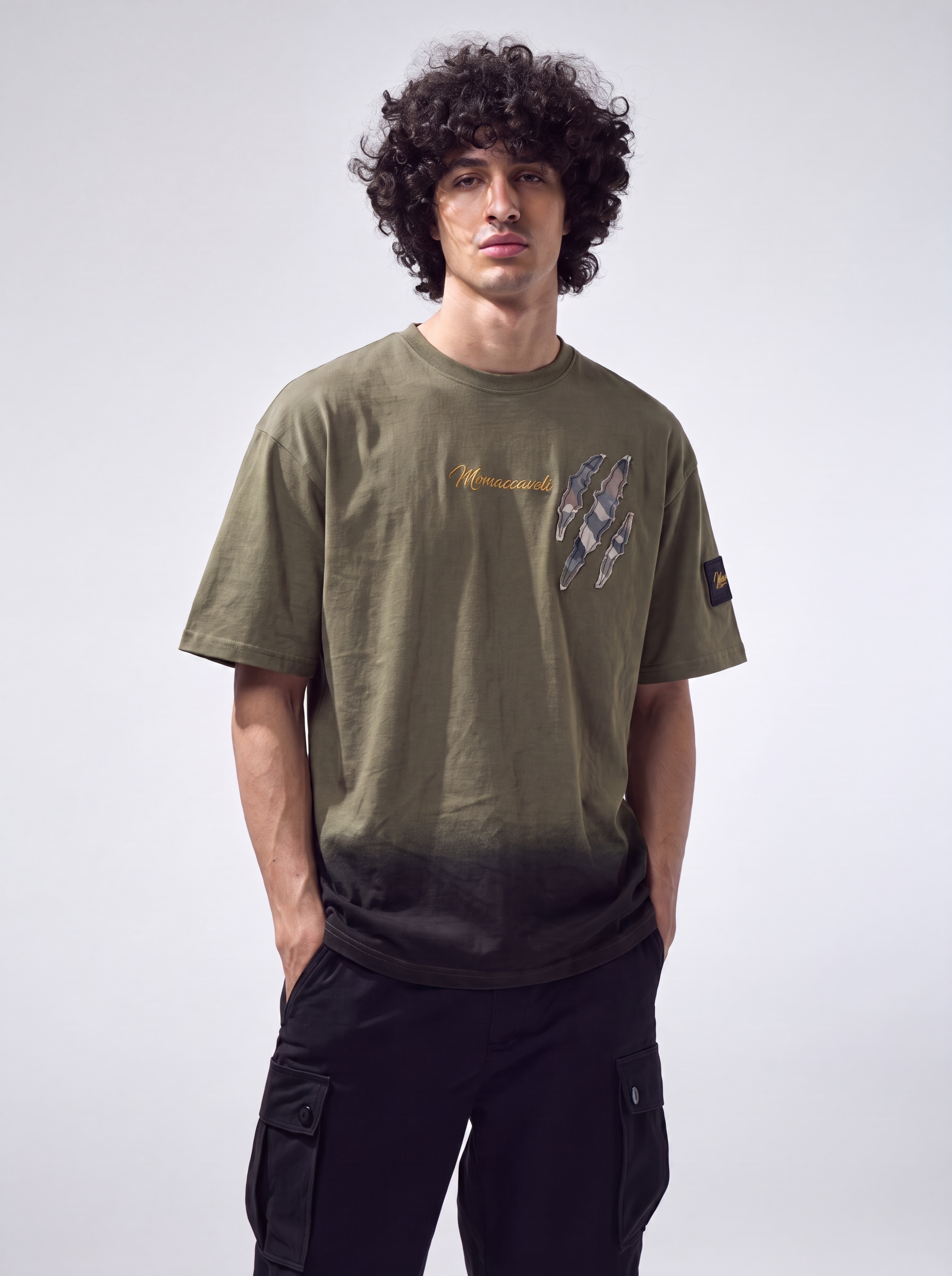 MrMaccaveli Claw Ombré Oversized Tee
