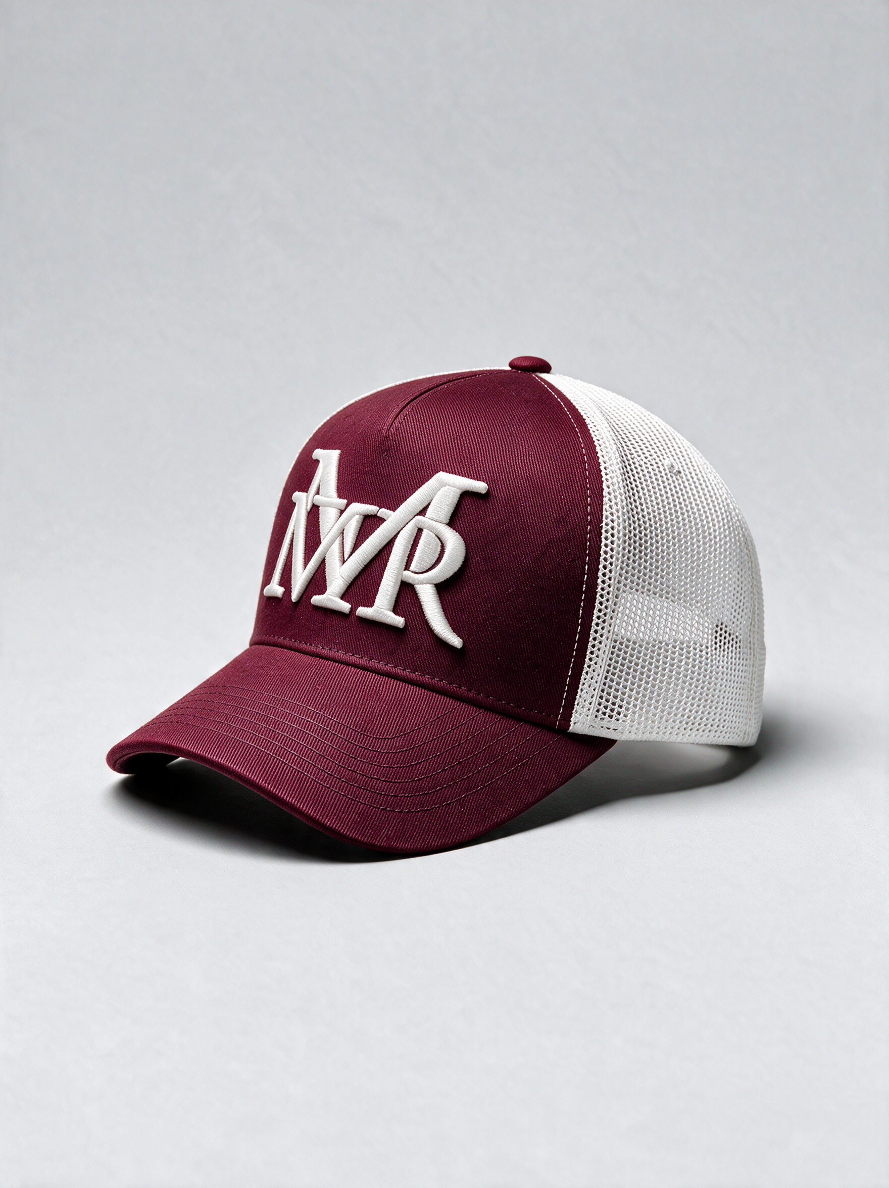 MrMaccaveli trucker cap in burgundy